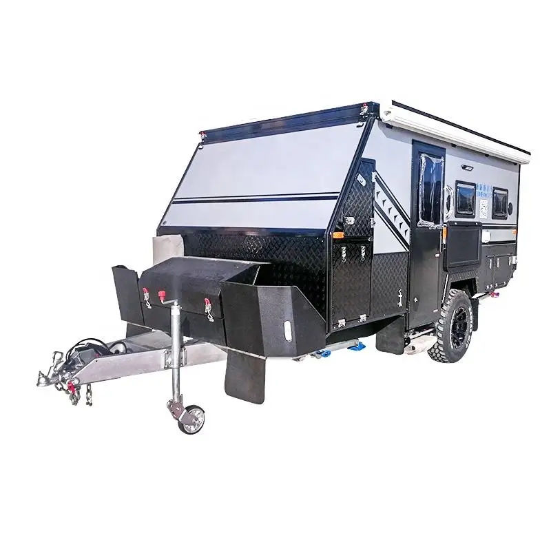 Buy new camper trailer off road travel trailer Caravan Mobile Home Motorhome for sale
