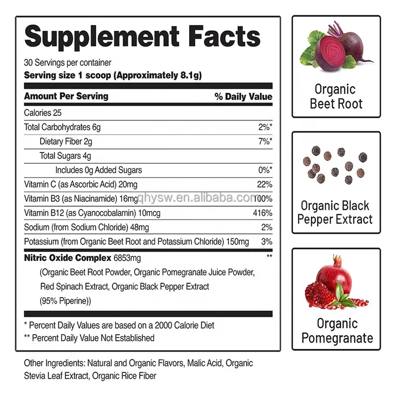 OEM ODM Private Label  super food beetroot extract organic beet root powder  Super fruit Organic Beet Root Powder
