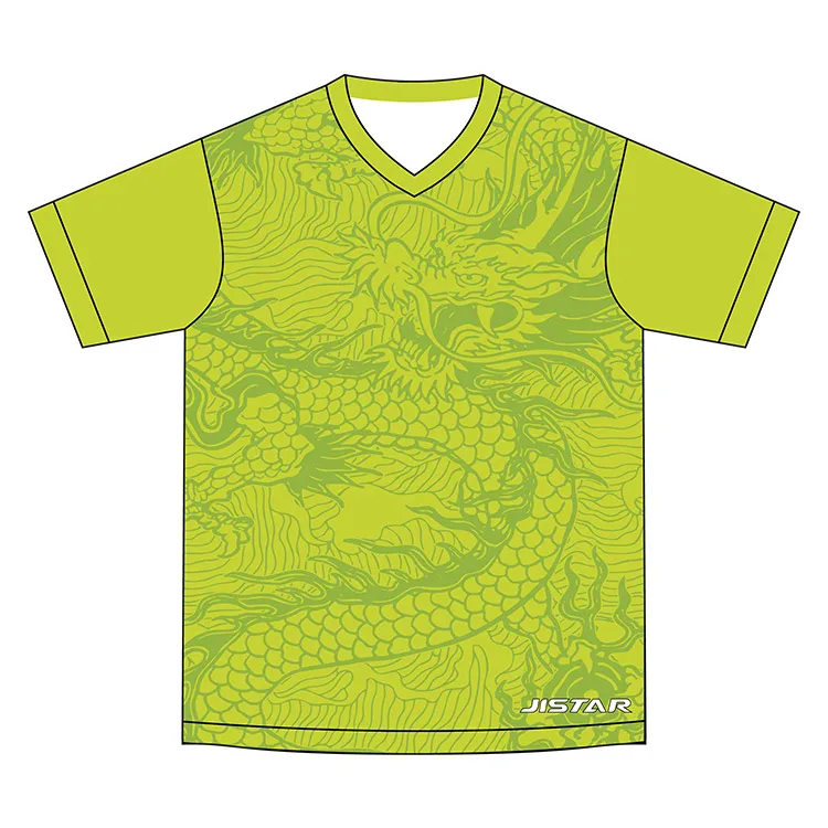 160g Vintage Casual Mens Green 3d Chinese Dragon Sports Workout T shirt Oversized Polyester Dragon Printed Tee Shirts