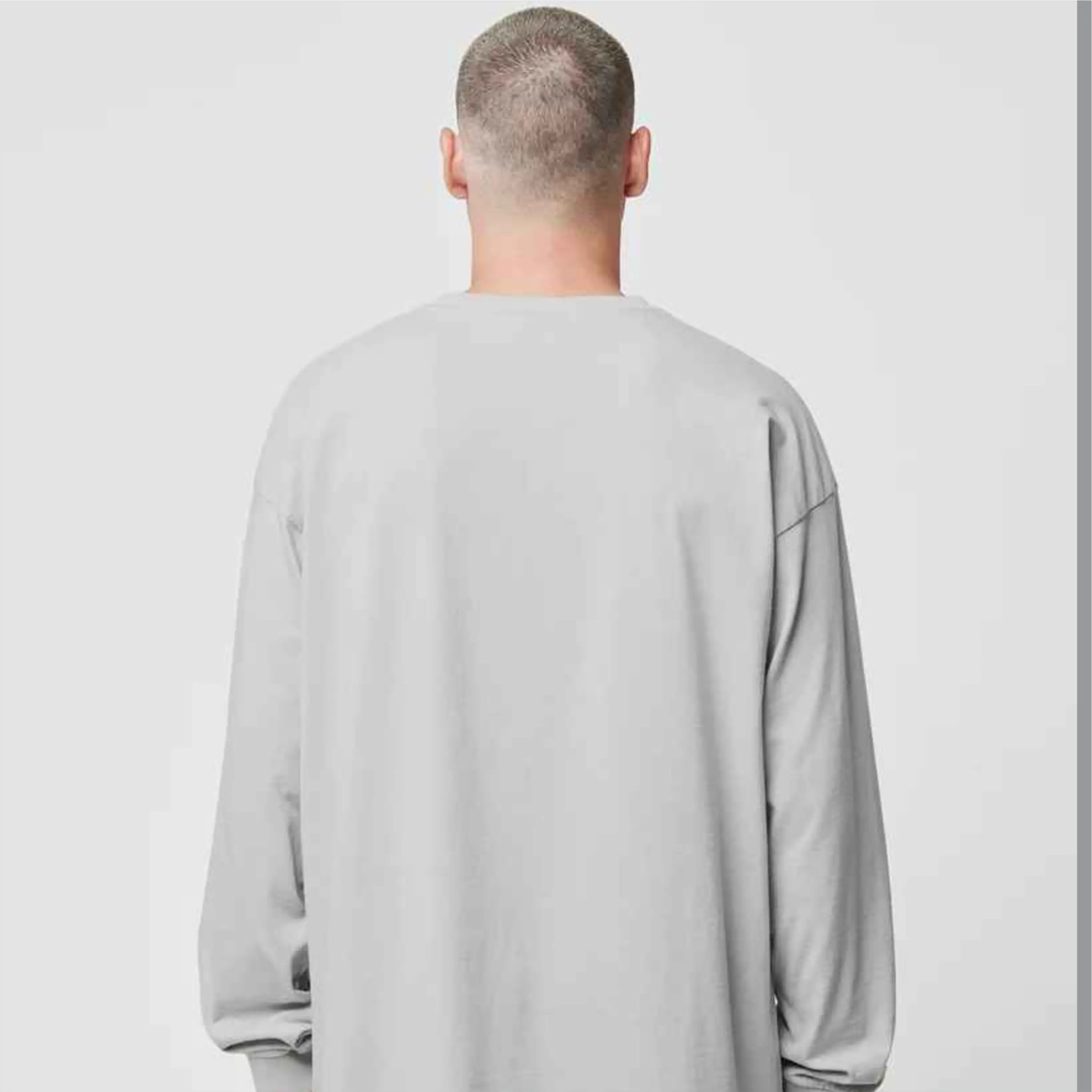 2024 OEM Custom Manufacturer Men waffle clothes Solid waffle knit long sleeve tee Heavy pocket thermal t shirt