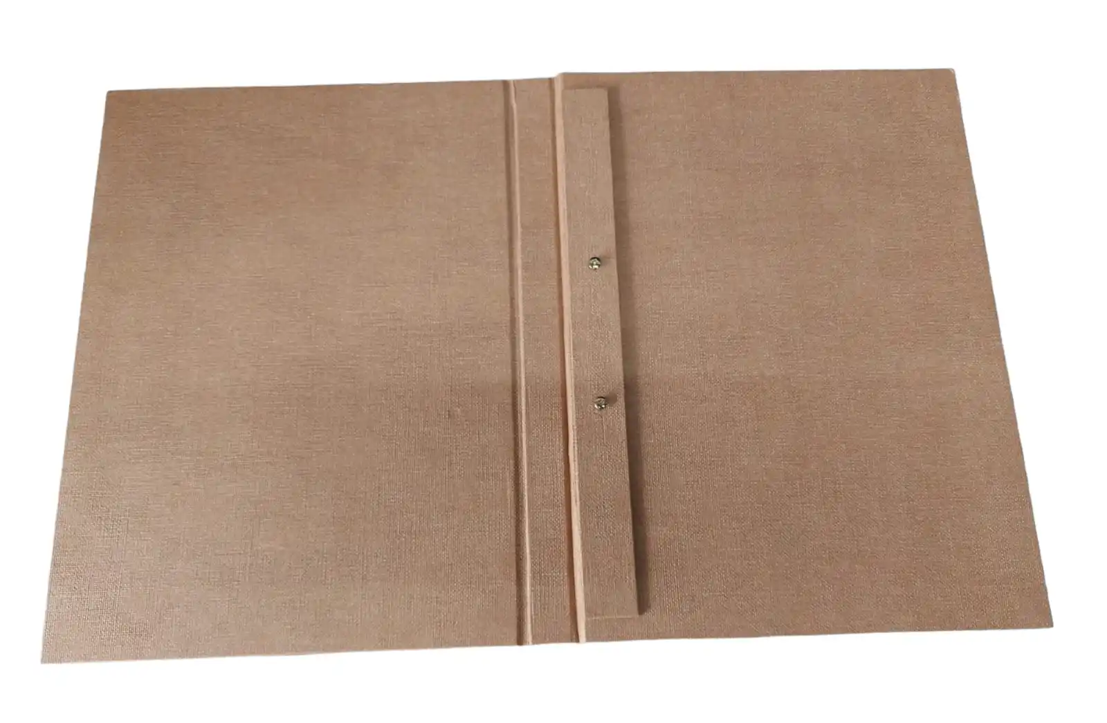 jute and linen fabric finish menu folder high design direct factory supplier of leather  hotel products and hospitality items