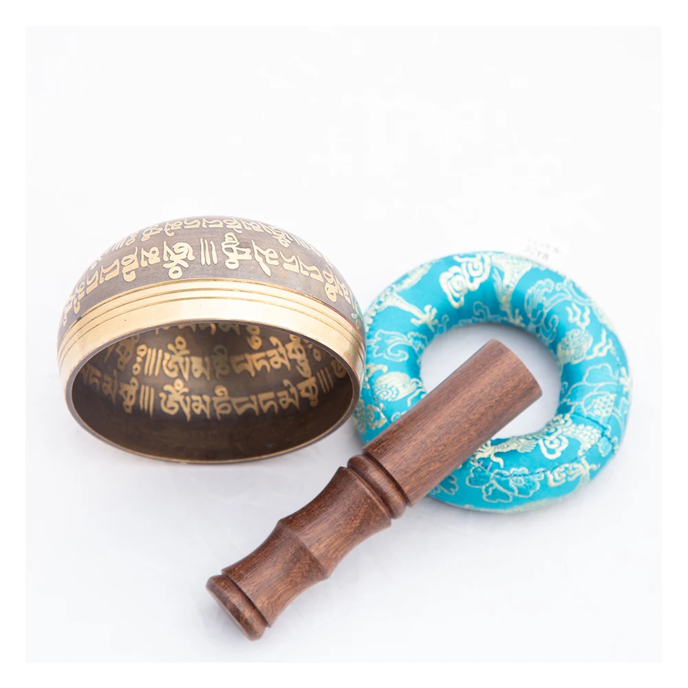New Arrival Hand Hammered Tibetan Singing Bowl Used For Chakra Healing With Wooden Mallet And Silk Pillow Buy At Best Price