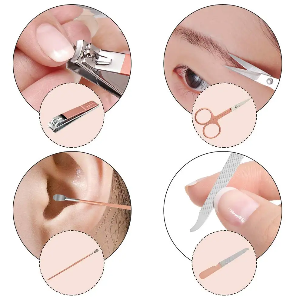 10 Pieces Beauty Manicure Sets Best Quality Nail Clipper Cuticle Scissors Nail File Cuticle Pusher Beauty kits