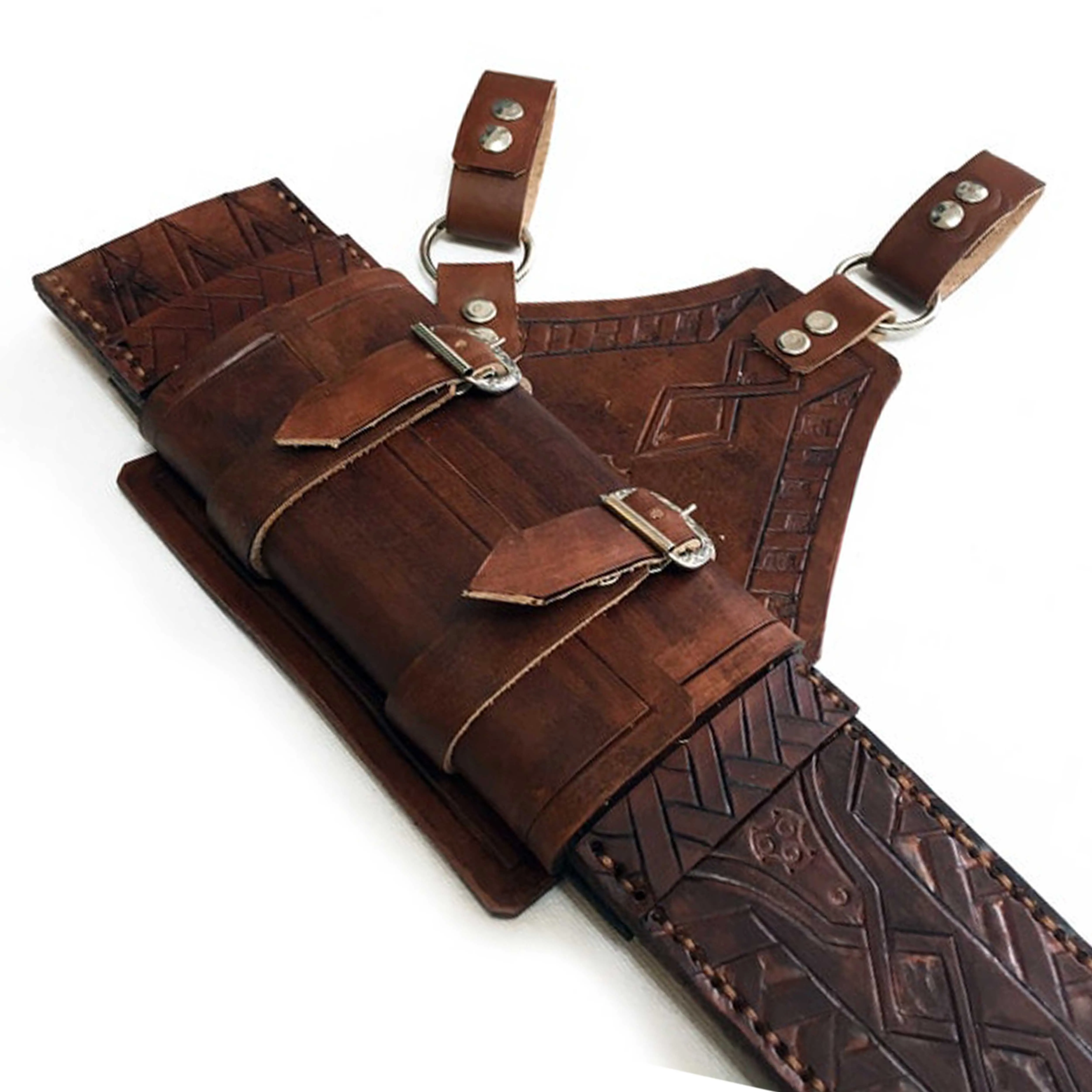 Premium Top Factory Product Rich Grain Leather Sheath for Sword Blade Knives