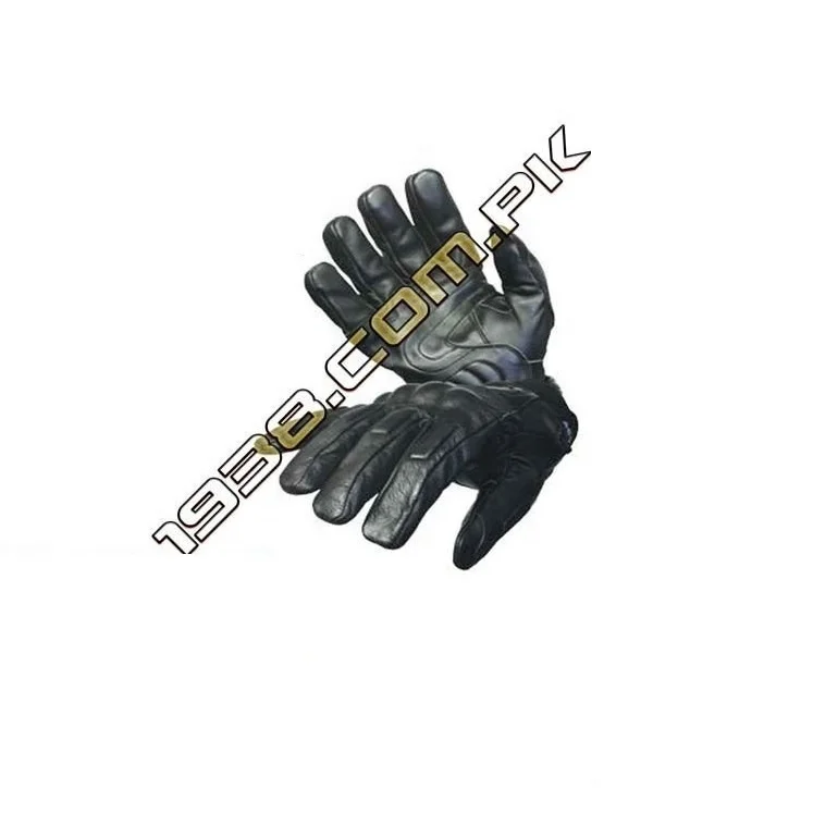 Cut Resistance Black Leather Gloves From Pakistan Hand And Finger Safety Cut Proof Needle Proof Knife proof Gloves