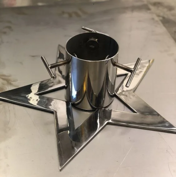 Professional Manufacture PP Round Tower Shape Xmas Christmas Tree Stand for Both Real Tree & For Artificial trees