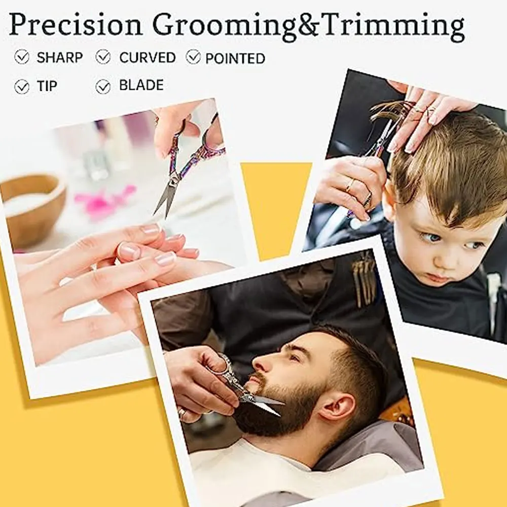 Professional Stainless Steel Sewing Tailor Scissors For Fabric Cloth Small Embroidery Scissors With Cover -cute (Bronze)