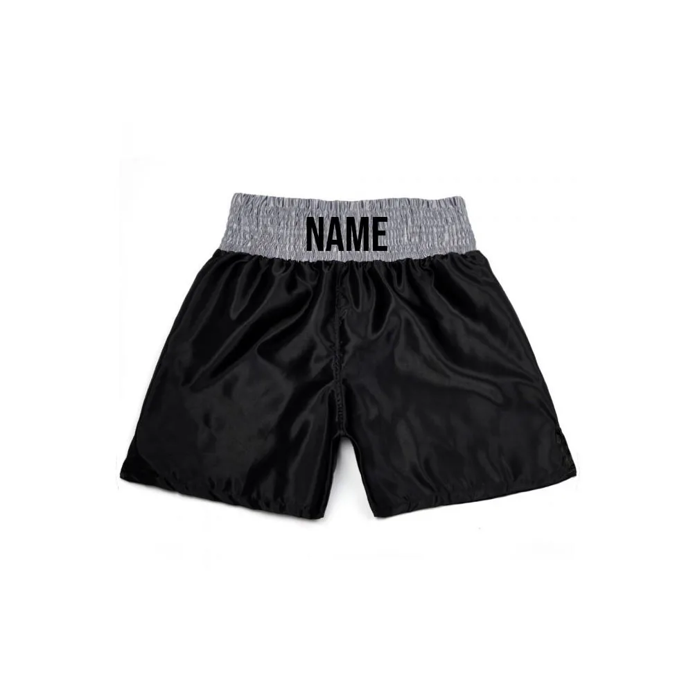 Boxing Custom Design MMA Muay Thai Shorts Cotton Polyester Sports Wear with Heat-Transfer Printing Automated Cutting OEM Service