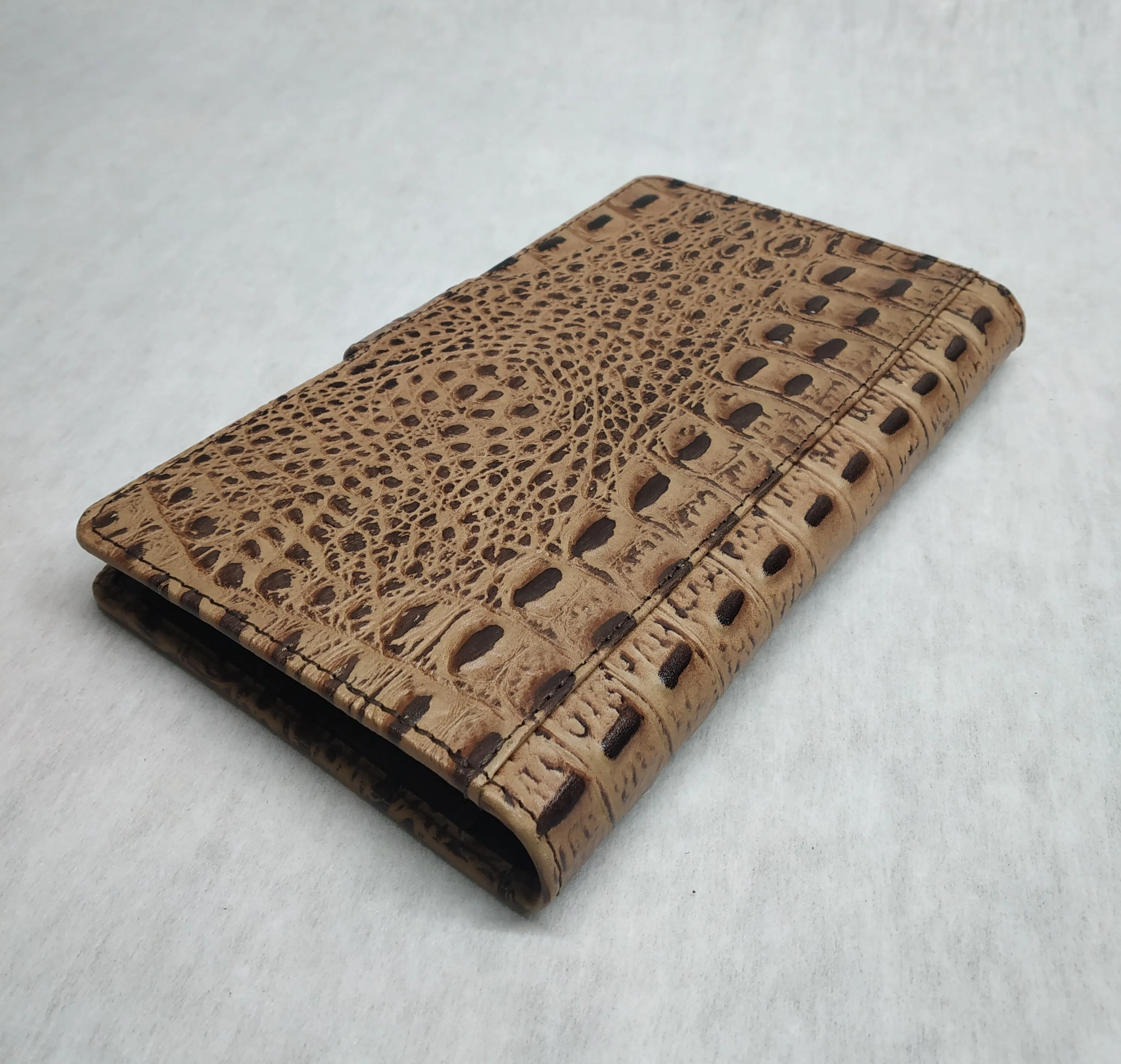 Crocodile Print Pattern Cow Leather Luxury Exotic Passport Document Cover Holder Mobile Phone Travel Accessories Wallet 1pc MOQ