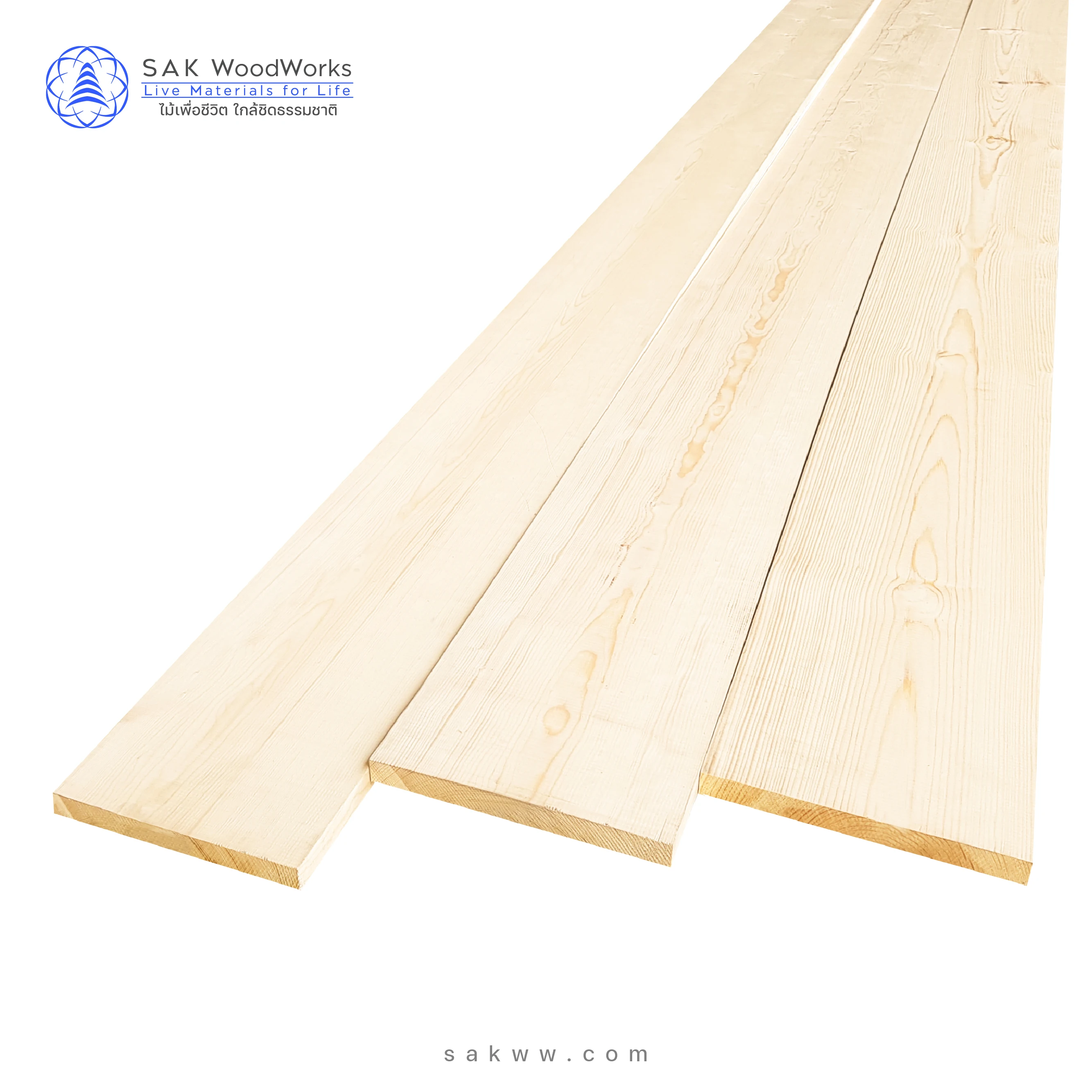 SAK WoodWorks Pine Wood Board 20mmx195mmx6000mm Kiln Dried Lumber for Durable Furniture Construction and Industrial Use