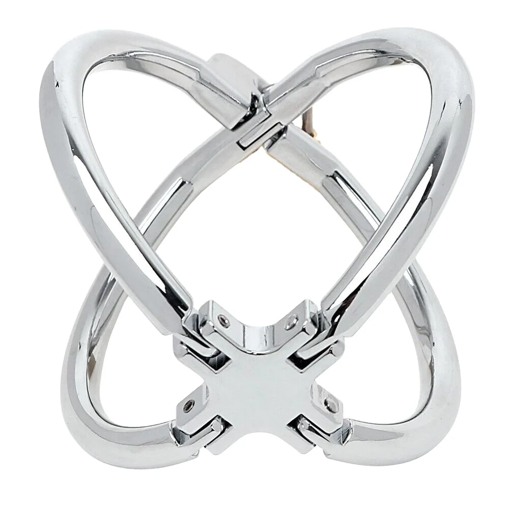 High Quality Medical Steel Bdsm Cross Fixed Bondage Man Woman Custom Size Handcuffs Inside Diameter is 5.6cm