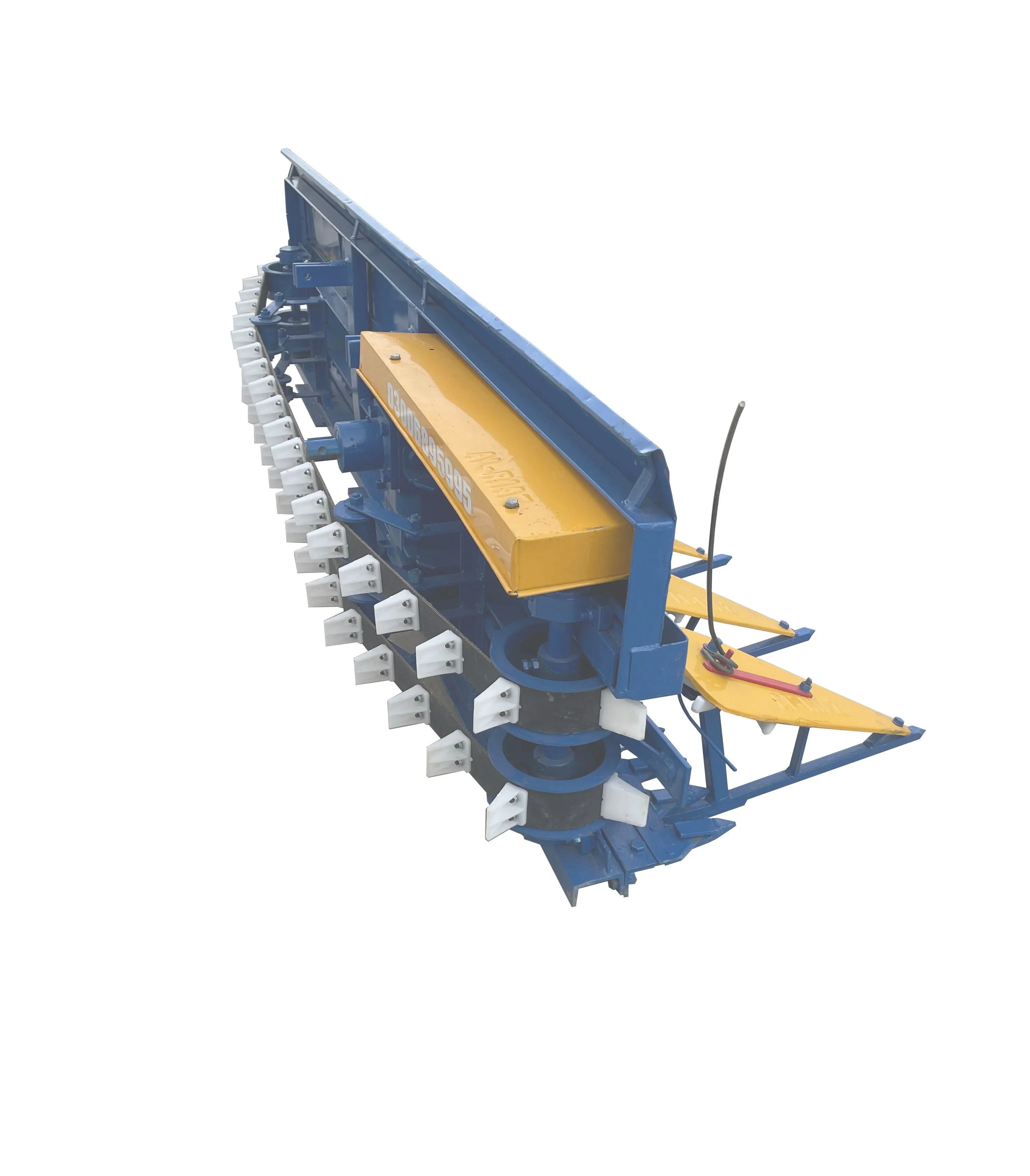 Agriculture Equipment PTO Driven Tractor Mounted Wheat, Rice and alfalfa cutting 9 rows 2 Belts Tractor mounted Reaper