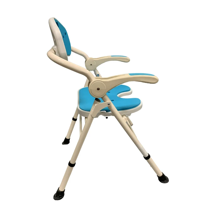 Adjustable Toilet Safety Frame Raised Toilet Seat Shower Chair with Non-Slip Rubber Tips for Seniors Disabled and Pregnant