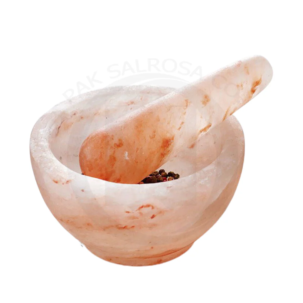 Himalayan Salt Kitchen Mortar and Pestle For Grinding Herb For Sale Premium Salt Products Manufacturer From Pakistan