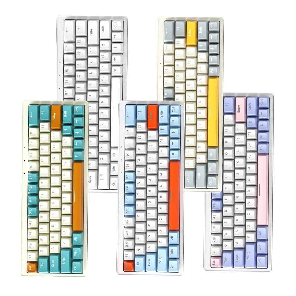 ZIFRIEND ZA63 Games Keyboards 60% USB Wired Wireless RGB Teclado games Mini Gaming Mechanical Keyboard