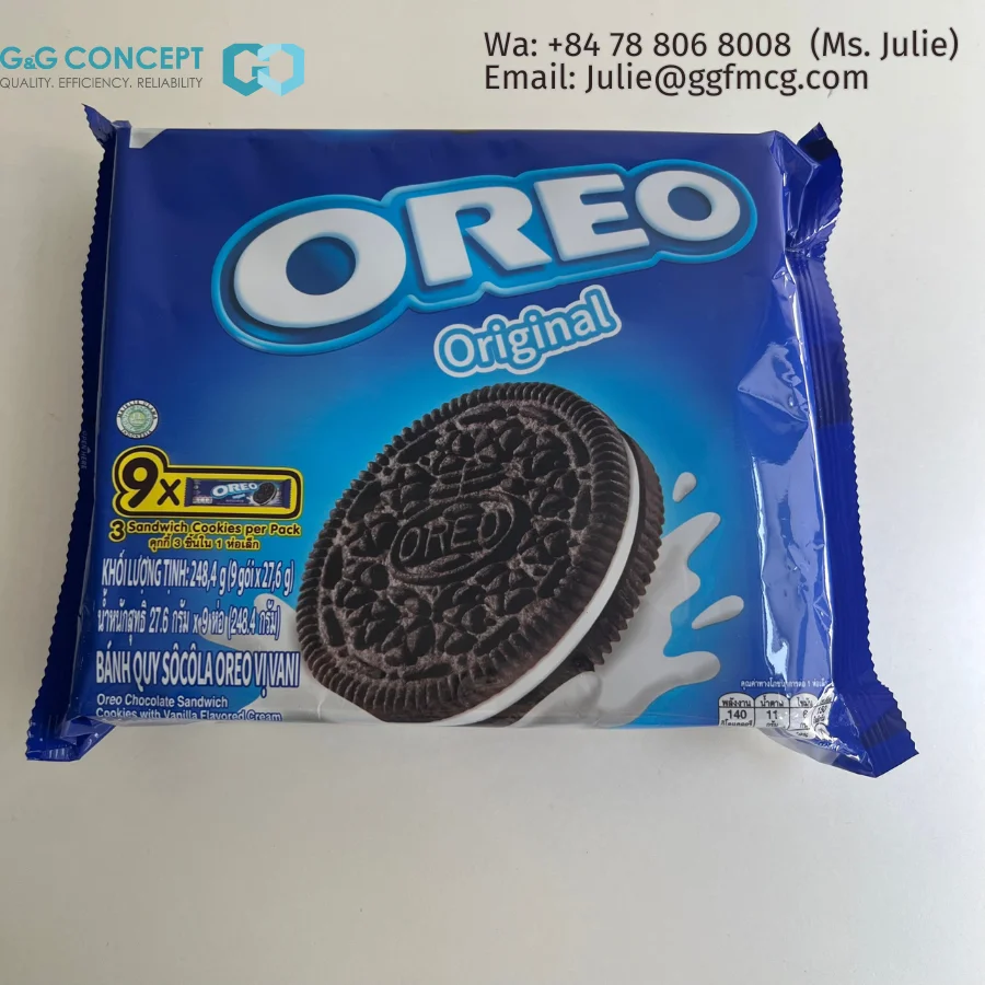 Oreo Biscuit ванильный крем 27 6x9 шт. x12 ваниль сэндвич печенье | Оптовая цена 211A018