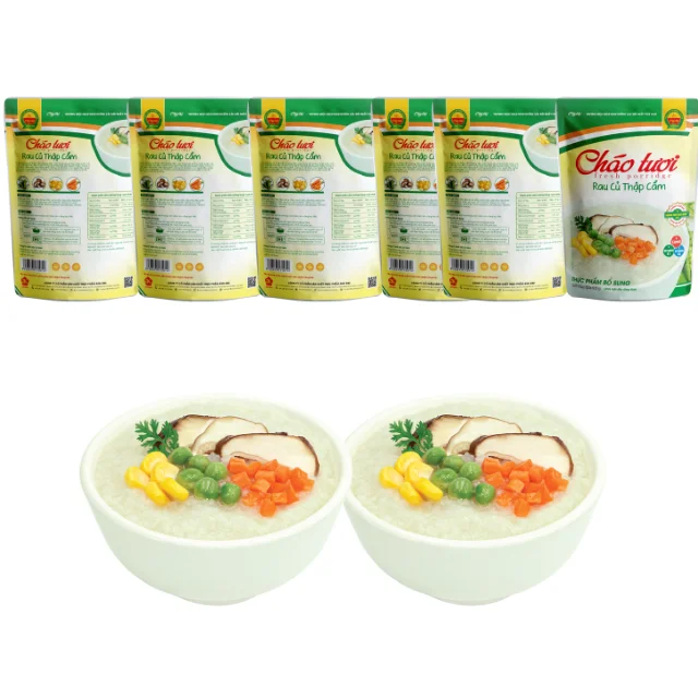 Mixed Vegetables vegetarian recipes High quality no preservatives fresh porridge baby product ready to eat Vietnamese product.