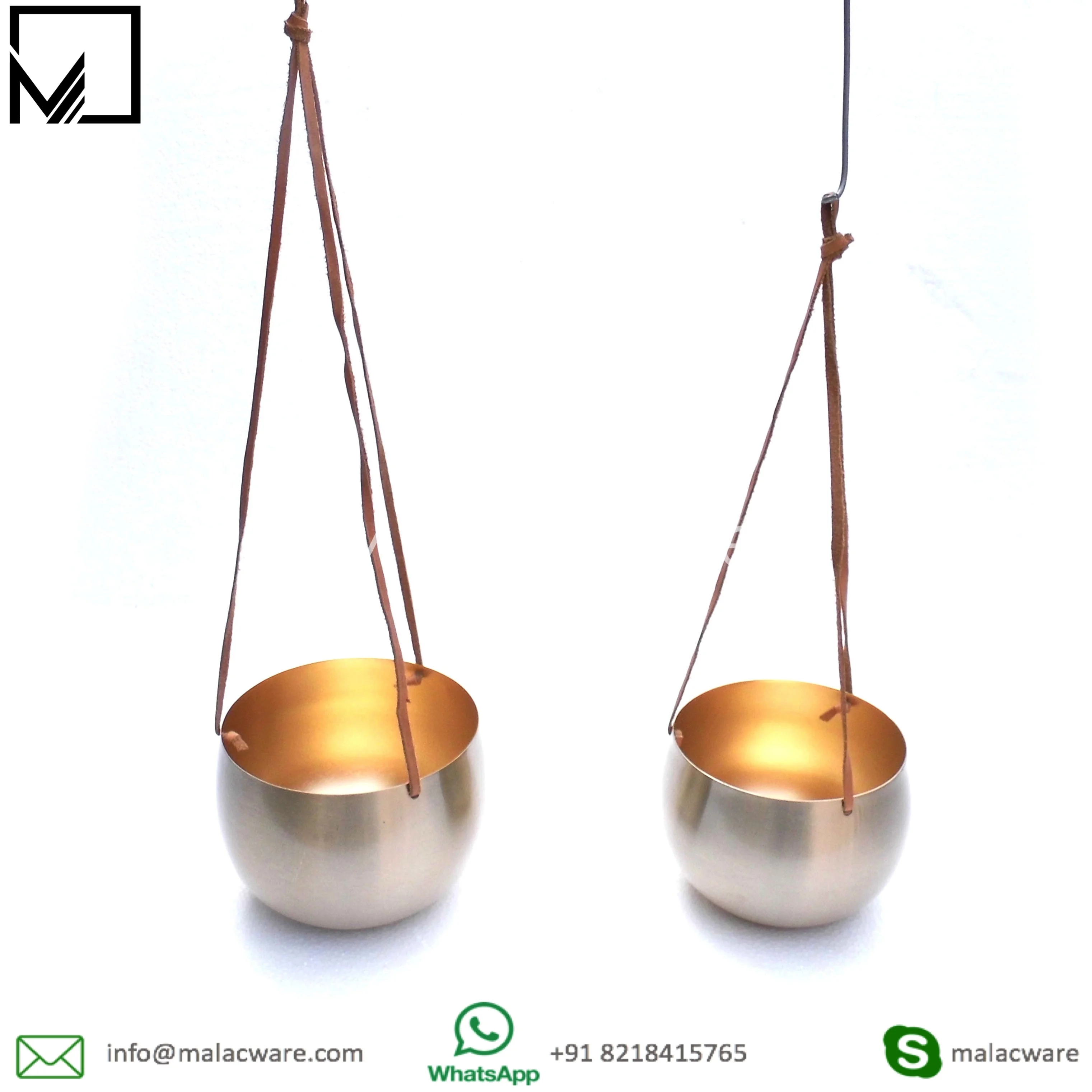 super quality metal made home interior fresh flower logo engraving wholesale offer metal hanging vase