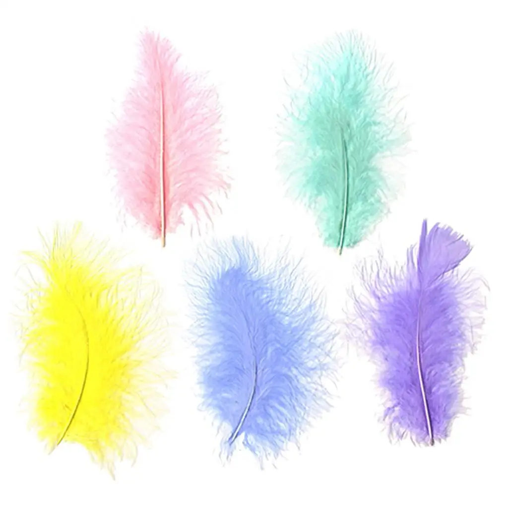 Marabou Turkey Feather for DIY Craft  Hair Costume Fishing Accessory Fly Tying Material Ornament Dream catcher Fringe Decor