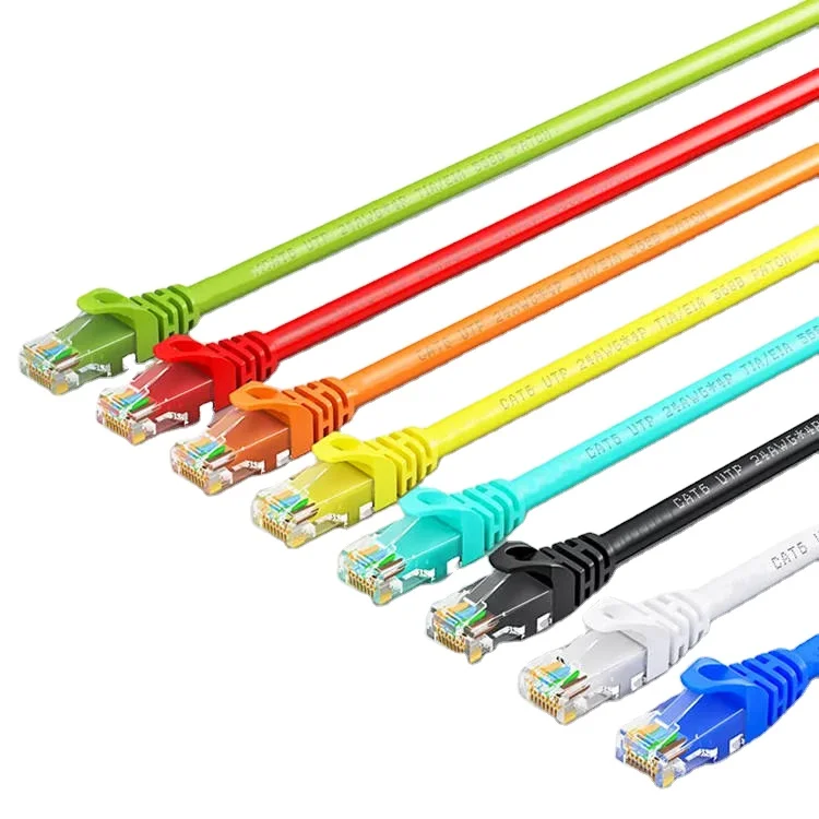 High-speed and Reliable Fiber Optic Patch Cord Data Transmission Utp LSZH Jacket Cat5e Cat6 Seamless Blue Yellow 1M 2M 3M CAT 6