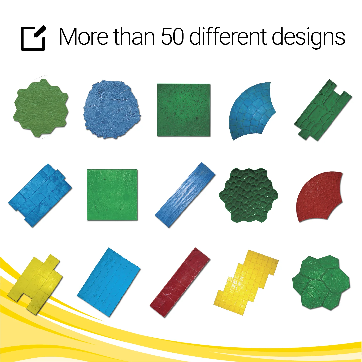 Molds for stamped concrete