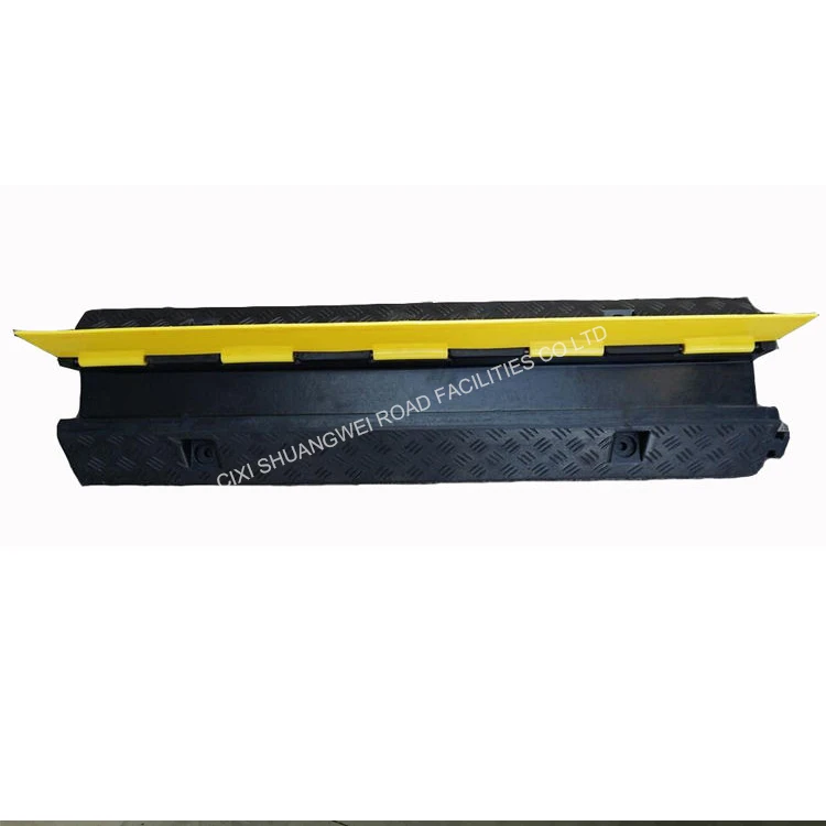 Heavy Duty Wire or Cable  Road Safety Rubber 1 Channel Cable Protector Cover