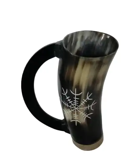 Horn Beer Mug Drinking Viking Wine Tankard Game Vintage For Medieval Natural Tankard Christmas weeding