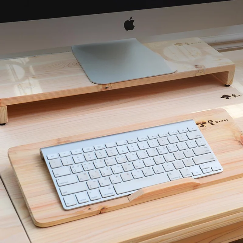 Hinoki Monitor stand 2steps, Monitor stand