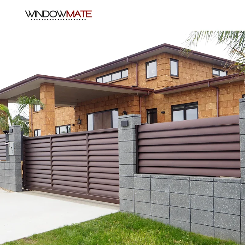 Modern house aluminium louver gate and fences