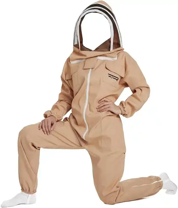 Beekeeping Bee Full Suit 3 Layer Mesh Ultra Cool Ventilated Hoodie Veil Beekeeping Protective Gear