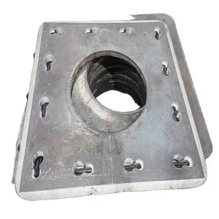 Prestressed reinforced concrete square pile connecting plate carbon steel square pile end plate