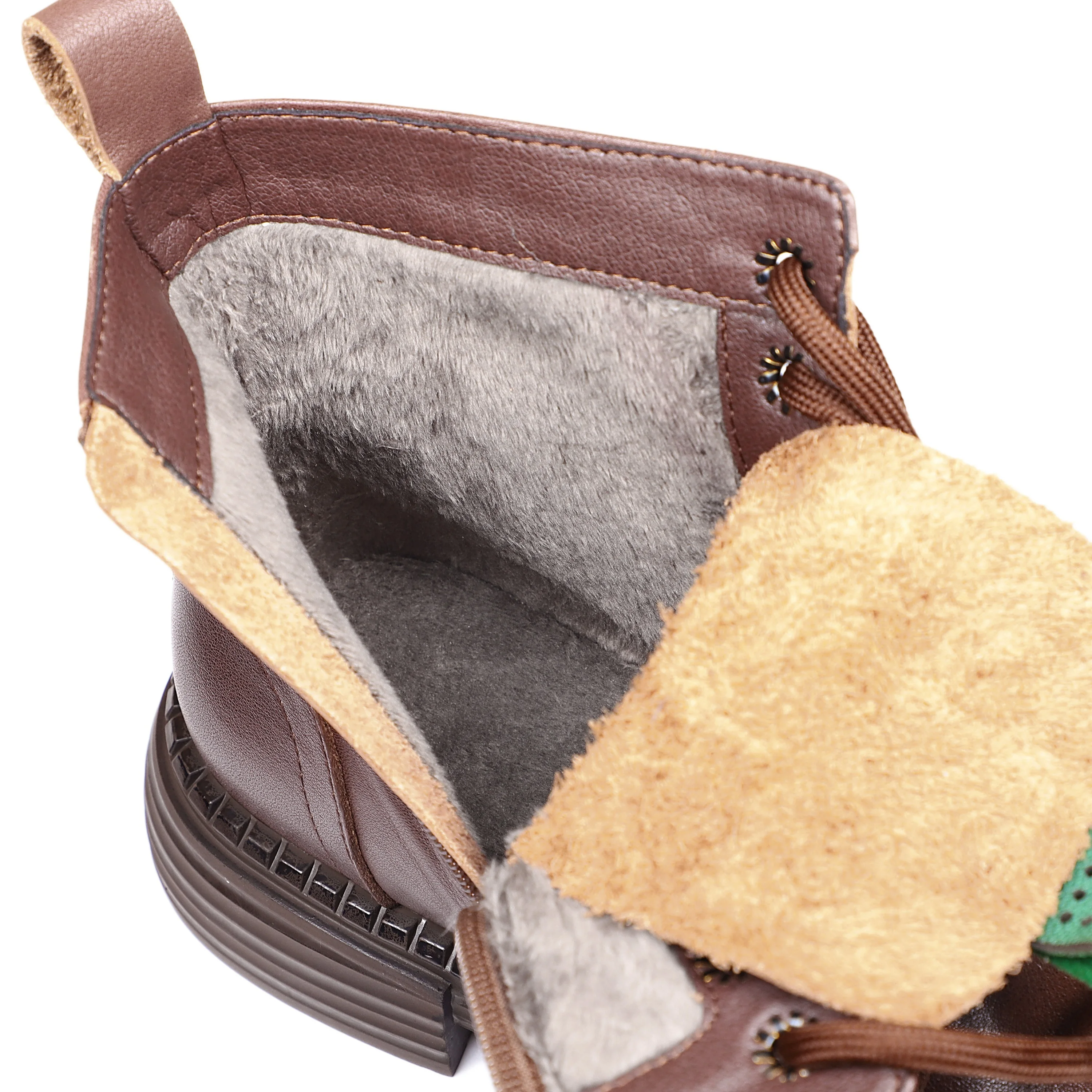 2023 Fashion top layer cowhide martin boots casual soft fur winter boots motorcycle martens boots women