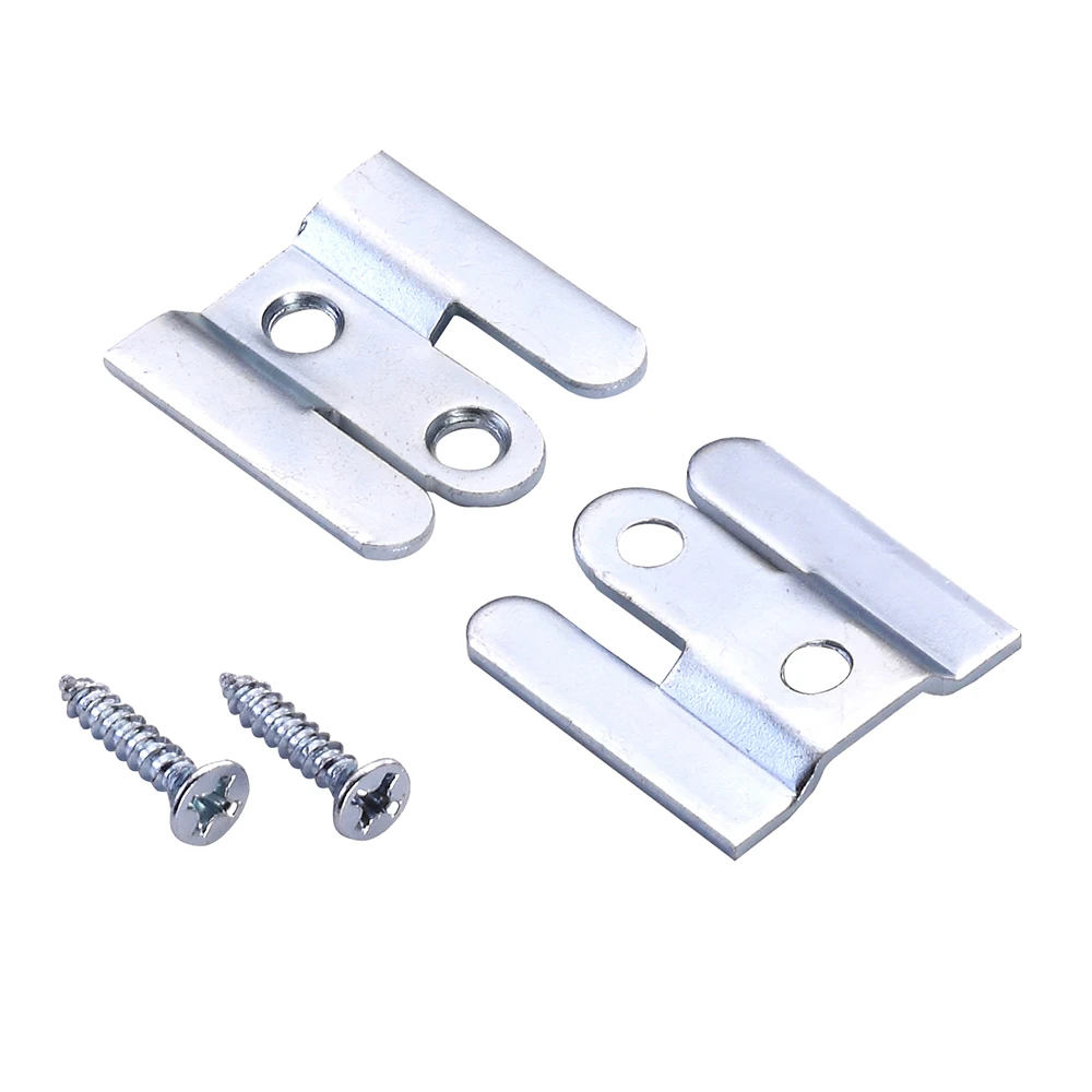 Flush Mount Brackets Steel Picture Hangers Heavy Duty French Cleat Design for Frames and Mirrors
