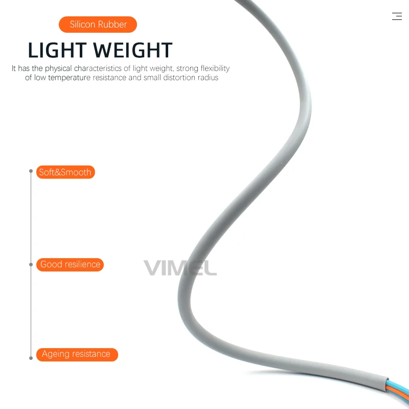 Dental Handpiece Tube 4 Hole Soft Silicone Gel Cable Hose with Connector for Dental Chair Unit Flexible Dental Handpiece Pipe