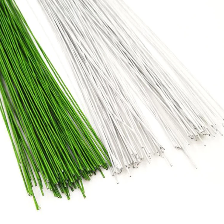 18#  40 cm Paper Covered Floral wire Stems flower making wire artificial flower stem