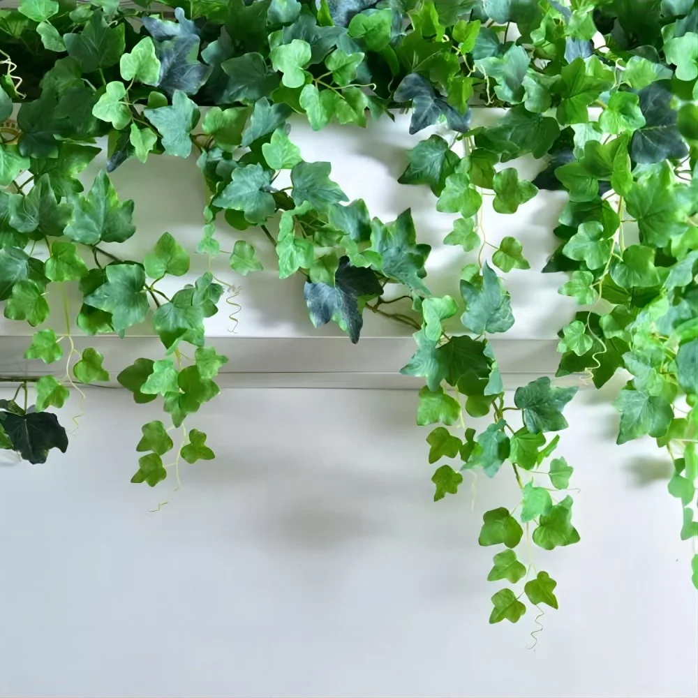 Eco friendly no odor realistic artificial ivy wall hanging greenery home decor ideas decora fence artificial vines leaves