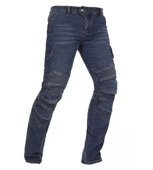 Motorbike Riding Jeans Men Denim Jeans Motocross Racing Pants with Protections zippers stretch denim pant for bike racer