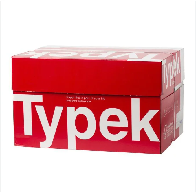 Typek A4 Copier Paper /TYPEK A4 White Copier Paper 80gsm/a4 size paper 210 x 297 mm 500 sheets Per ream per Box