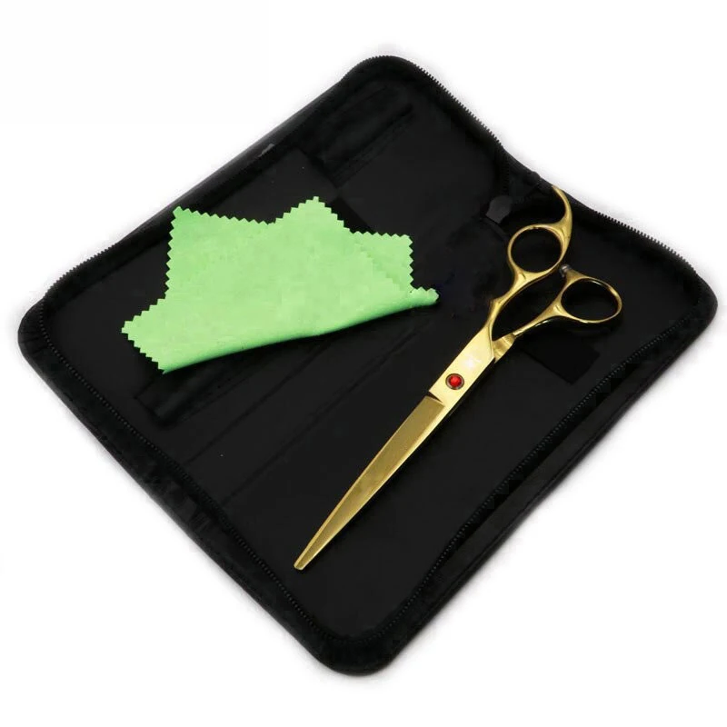 Stainless Steel Sharp Blade Professional Hair Cutting Golden Color Scissors Hair Beauty Barber Hair Salon Scissors