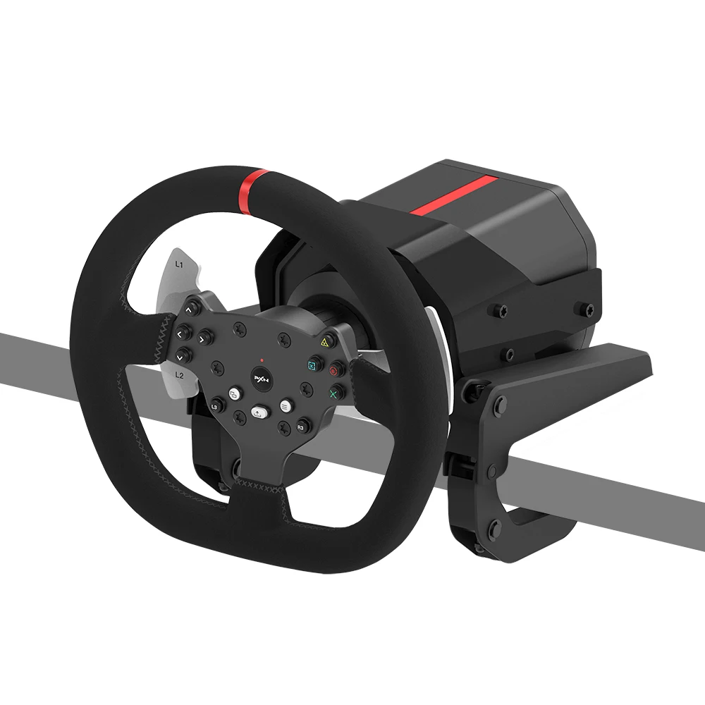 PXN V10 wired usb gaming racing wheel, driving steering wheel simulator game with clutch for xbox one console, ps4, pc