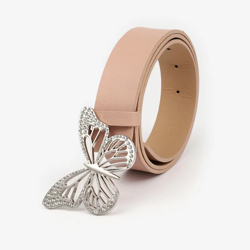 Wide Dress Wholesale Butterfly Buckle Women Faux Leather Girdle Belts Female Belt Fashion Jeans Belts for Ladies Women