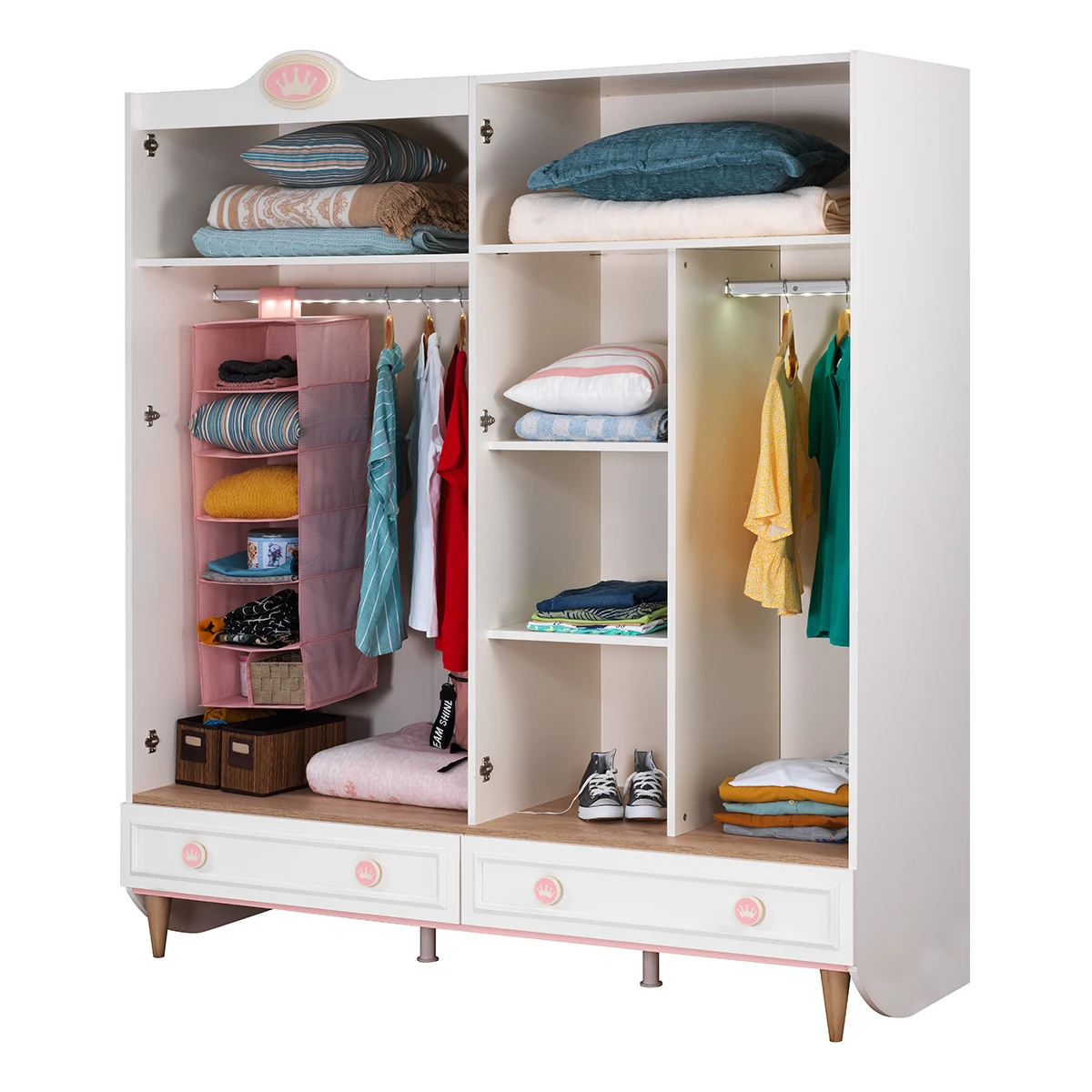 Best Quality Royal Bedroom New Sets Factory Seller Master Double Bed Young Girl Luxury Fabric Bed Bedroom Furniture