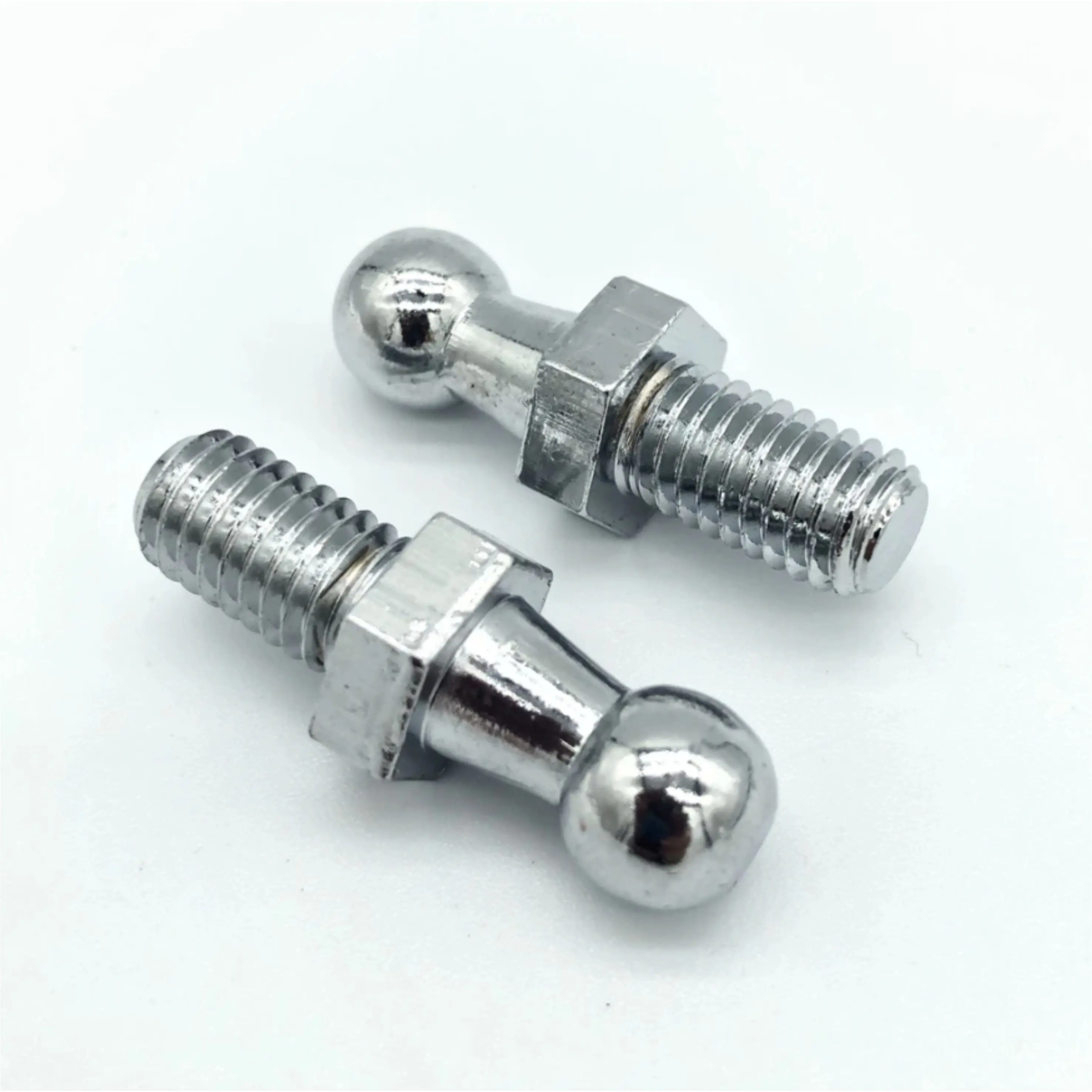 Universal Boot Bonnet Gas Strut End Fitting Connector Stainless Steel Ball Screw Bolt Pin Joint Valve ANSI Standard Zinc Finish