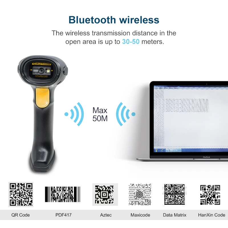 Syble Hot Selling 2D Wireless Barcode Scanner XB-6208RB factory barcode scanner