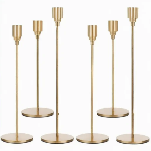 Luxury Home Decor High Quality Metal Iron Candle Holder Classic Traditional Style for Wedding Decor and Gifts for Table Use