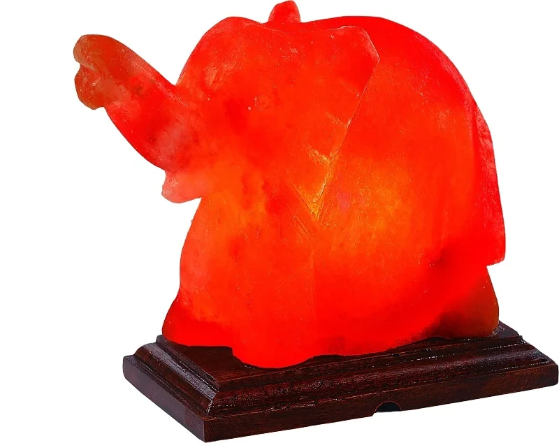 Himalayan Elephant Shape Red Rock Salt Crystal Lamps / Himalayan Animal Shape Salt Lamps
