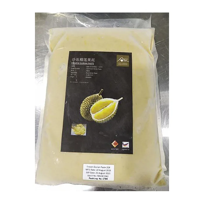 Best Pricing Export Premium Quality Fruit Frozen Durian Pulp D24 Durian Pulp (Pasta)