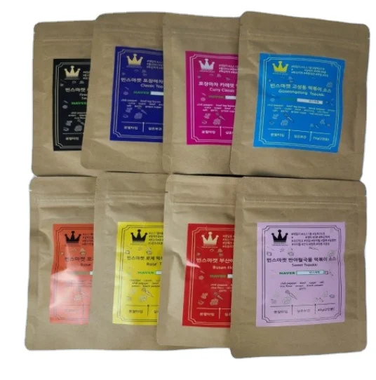 Topokki Sauce liquid phase&Powder,simple room temperature storage Korea Food ,Spicy, jajang, rose, Seafood topokki Tteok-bokki