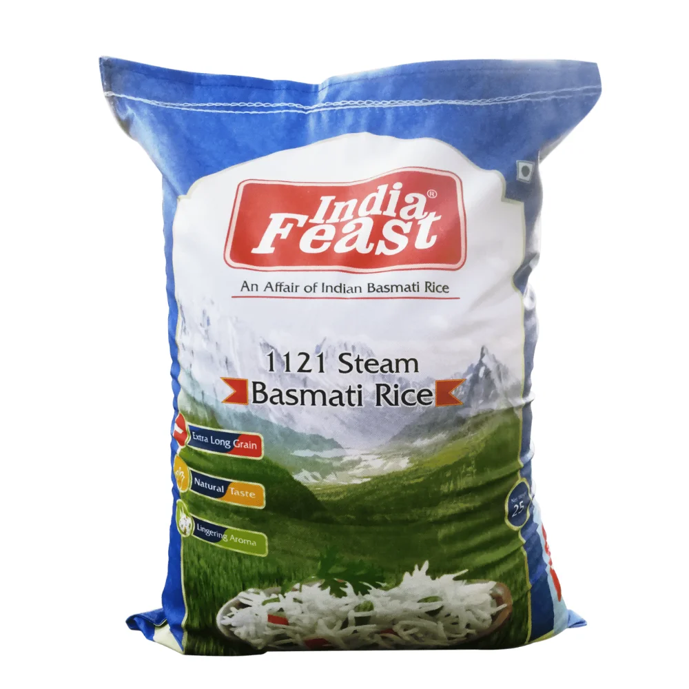 1121 Steam Basmati Rice Premium  Quality Affordable Price Long Grain Basmati Rice For Sale in 25kg Bag