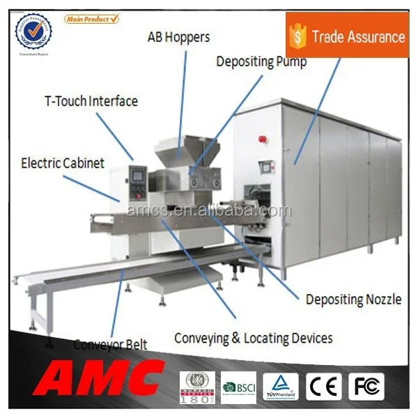 high quality Semi-Automatic chocolate depositing machine Production Line
